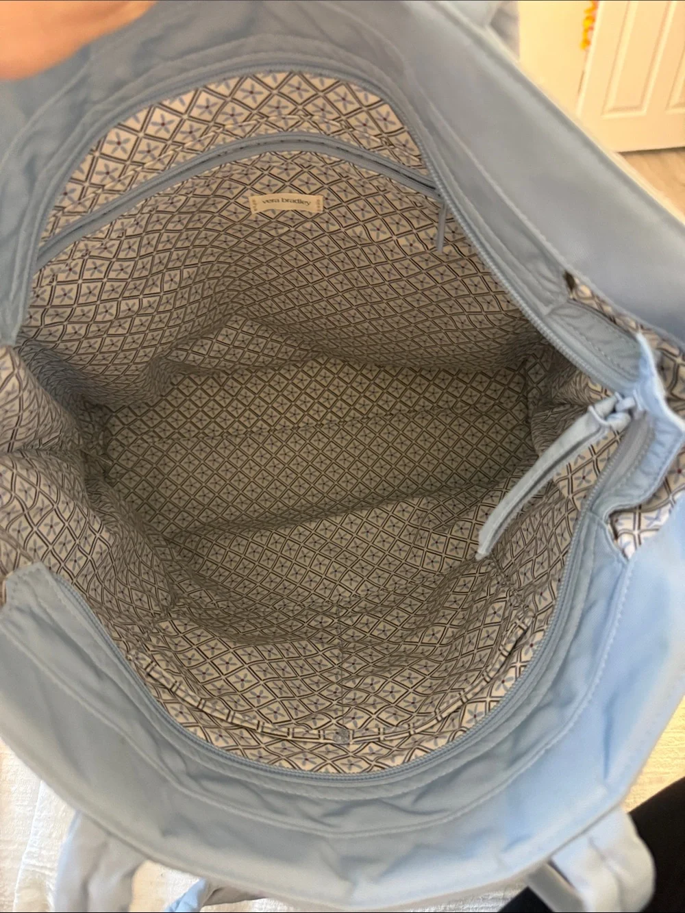 Vera Bradley Quilted Sky Blue Tote